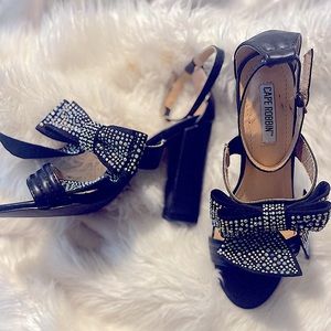 Rhinestone Bow tie heels!
